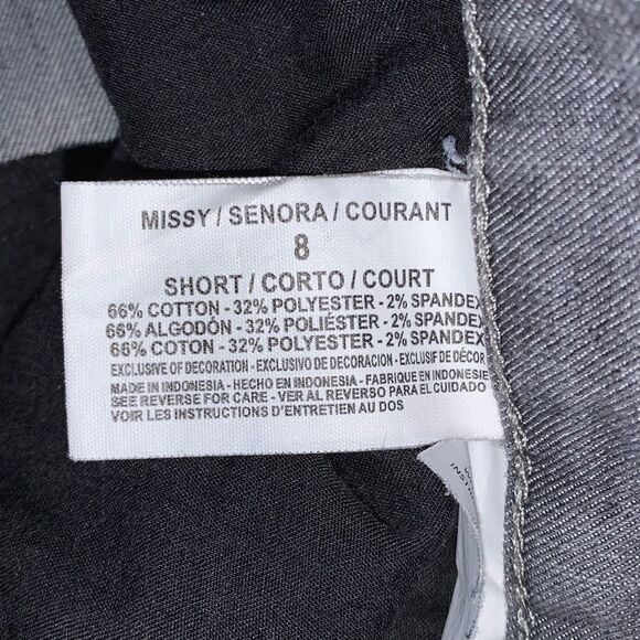 Gloria Vanderbilt Women's Classic Amanda High Rise Tapered Jean 8 Short - Picture 16 of 16